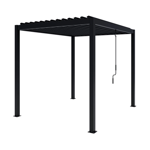 Pergola ogrodowa tarasowa aluminiowa NORDVIC Skyline 3 x 2,5 m Antracyt
